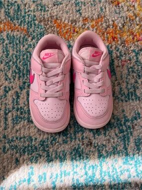 Nike Kids' Pink Low-Top Dunks